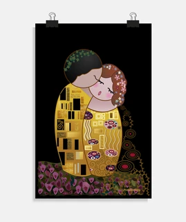 kokeshi il bacio stile klimt