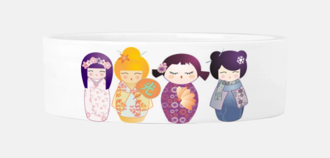 Mascotas kokeshis 4 seasons