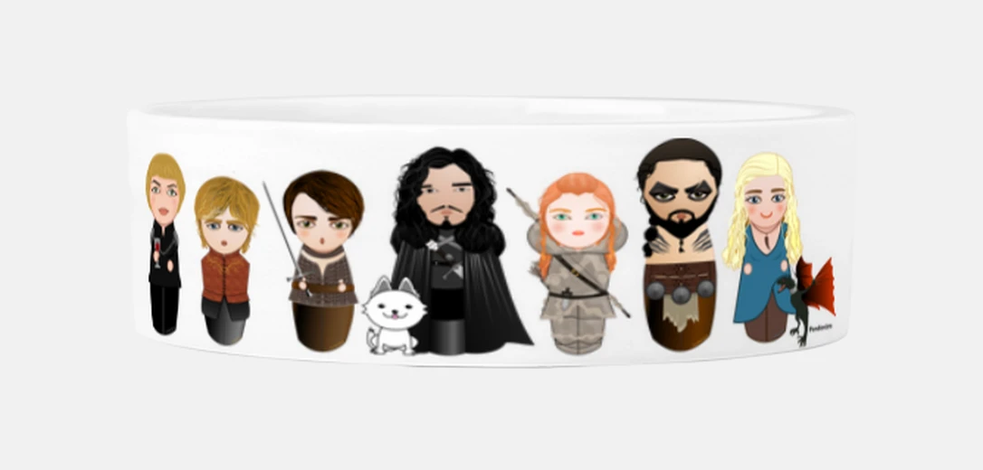 Mascotas kokeshis game of thrones