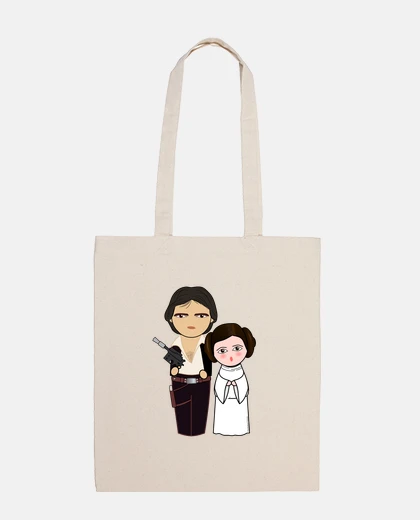 Bag kokeshis han solo and princess leia