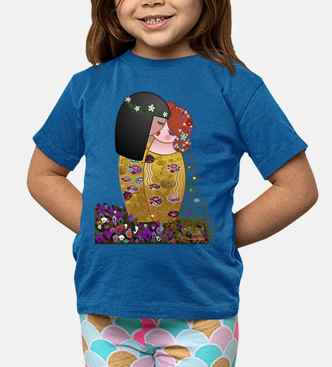 Ropa Kokeshis lesbianas El beso estilo Klimt