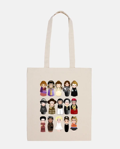 Bolsa Kokeshis Mujeres en la Historia 2.0