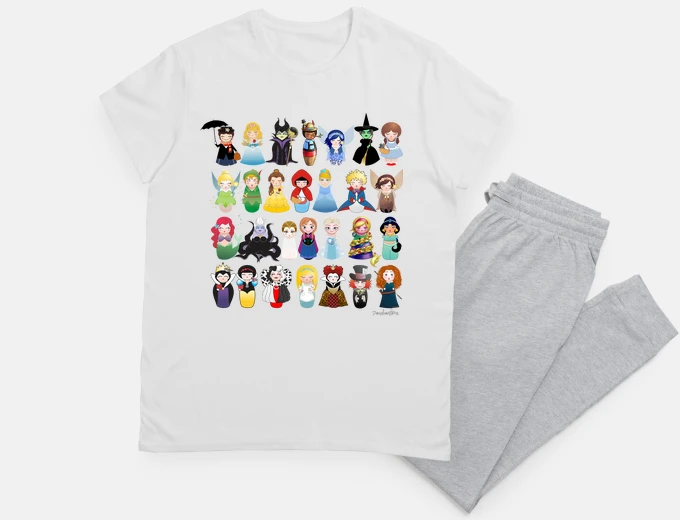 Pijama Kokeshis personajes de cuento
