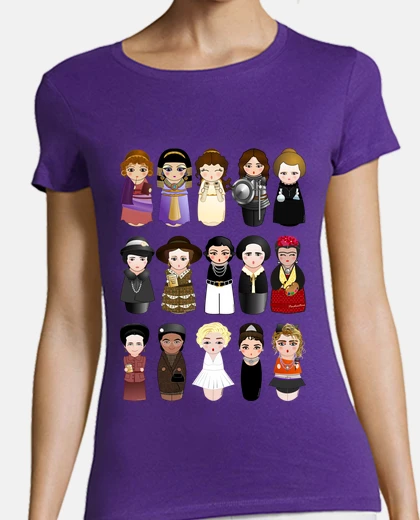 T-shirt kokeshis women in history 20