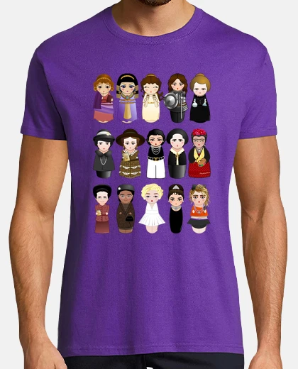 T-shirt kokeshis women in history 20