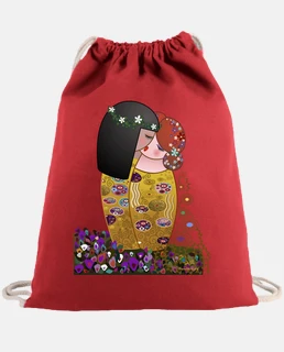 Kokeshis lesbianas El beso estilo Klimt