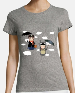 Kokeshis Poppins and Totoro