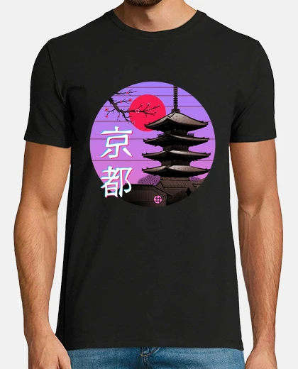 T-shirt kyoto wave shirt mens