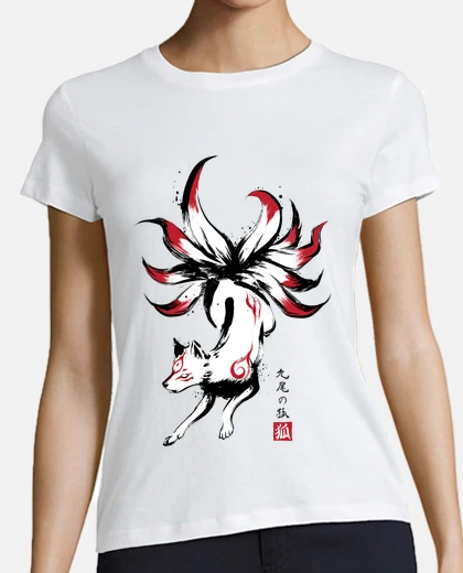 Playera Kyubi no kitsune sumi e
