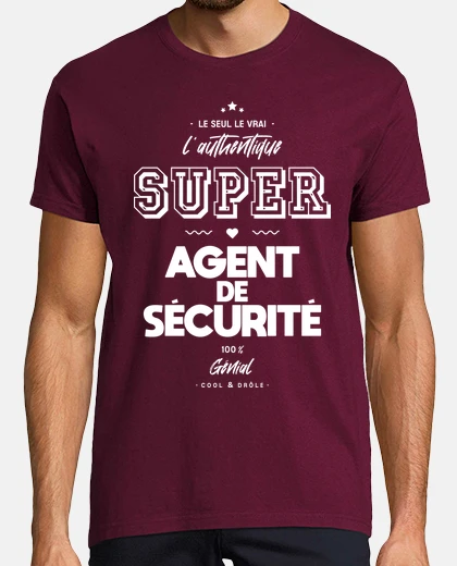 T-shirt l autentico fantastico super guardia di