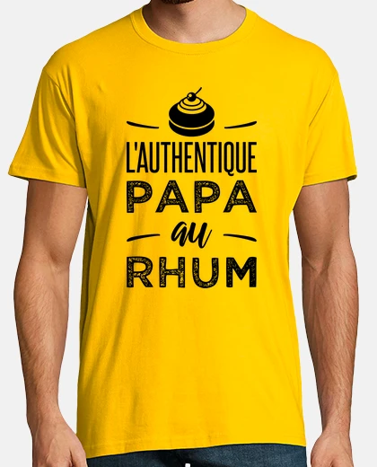 Tee-shirt L authentique papa au rhum