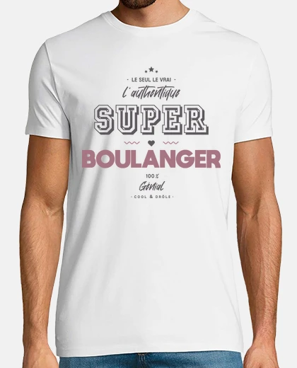 Tee-shirt L authentique super boulanger
