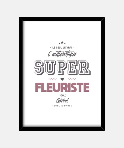 Cadre L authentique super fleuriste