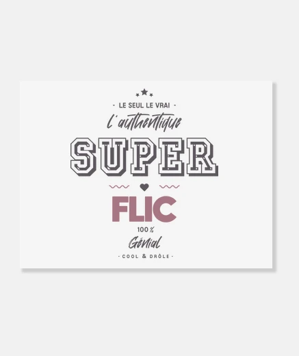 Tableau L authentique super flic