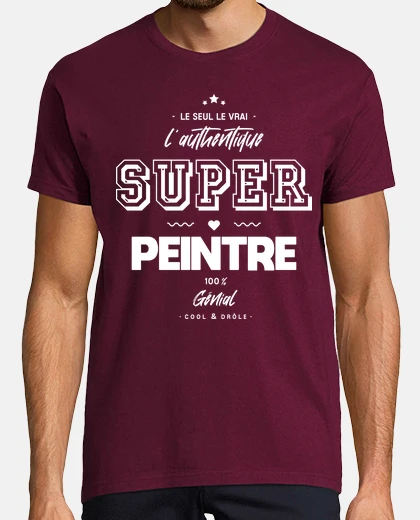 Tee-shirt L authentique super peintre génial
