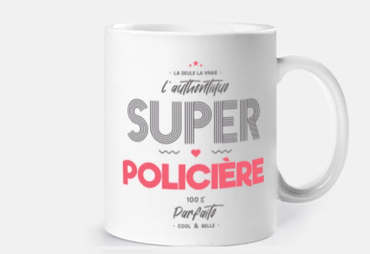 Mug L authentique super policière