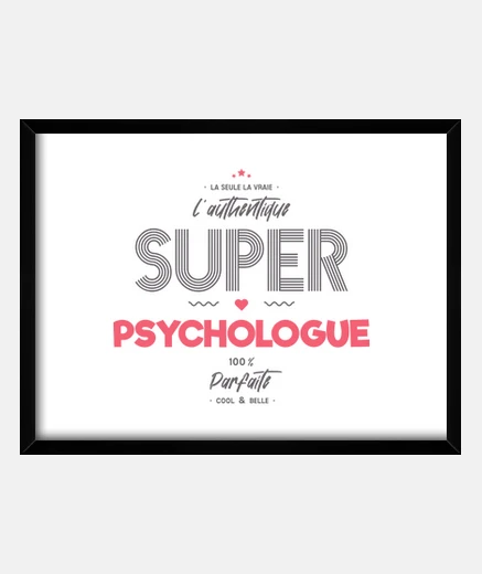 Cadre L authentique super psychologue