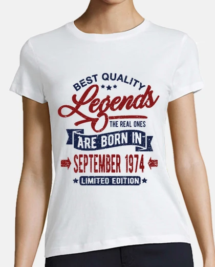 T-shirt l eye ndas settembre tie mber 1974