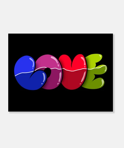 Lienzo L O V E