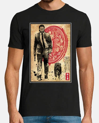 T-shirt l one sicario e un blocco wood per cucc