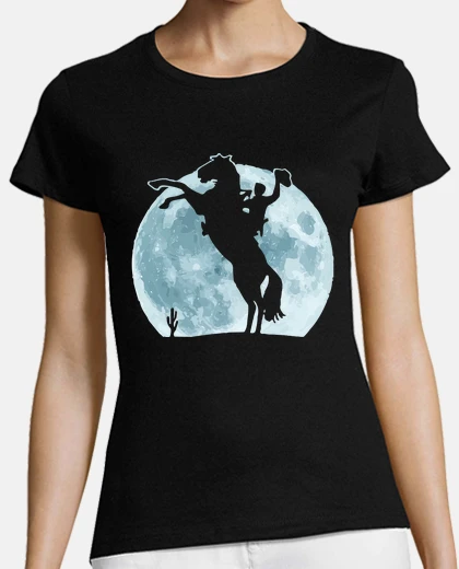 T-shirt l una pieno e cow boy che eccelle