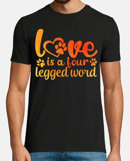 T-shirt l39amore è un regalo per cani a quattro