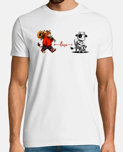 Tee-shirt l&#39;amour en marche...
