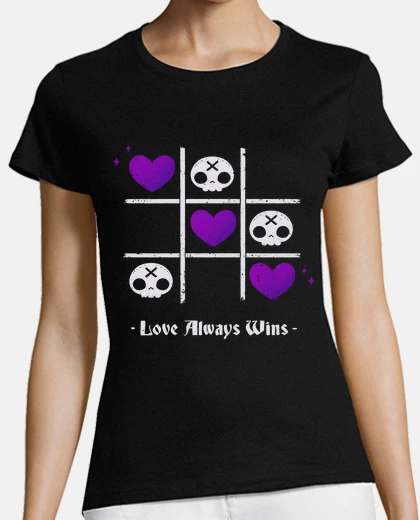 Tee-shirt l39amour gagne toujours un crâne mignon