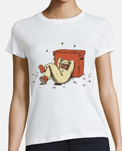 T-shirt l39apicoltore fa un pisolino ai piedi d