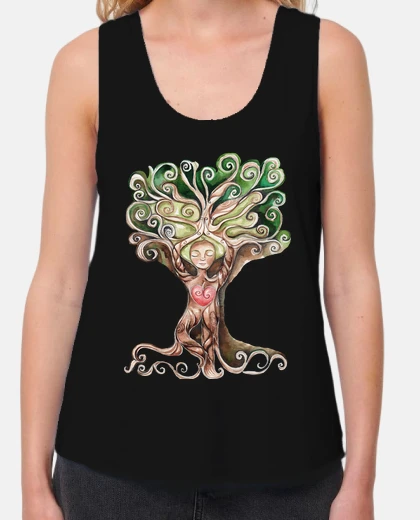 Tee-shirt l&#39;arbre femme large sangle