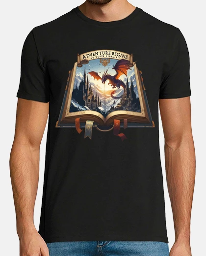 Tee-shirt l39aventure commence dans vos livres de