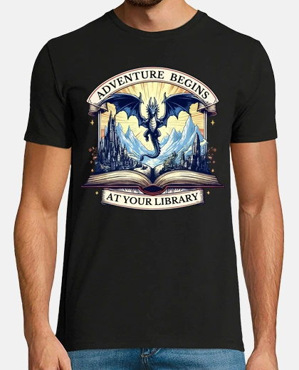 Tee-shirt l39aventure commence dans votre bibliot
