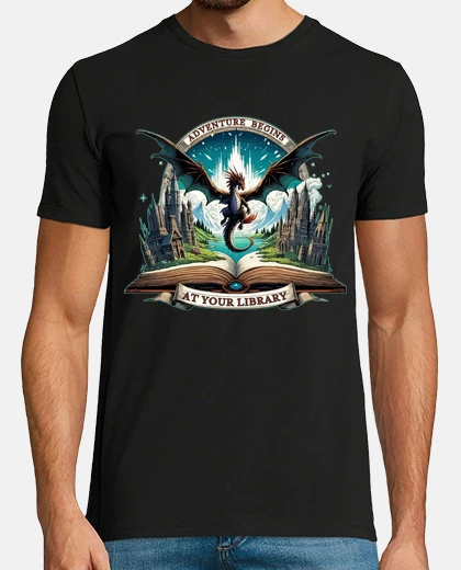 Tee-shirt l39aventure commence dans votre bibliot