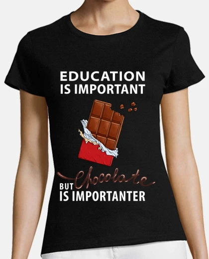 T-shirt l39educazione è importante ma la ciocco