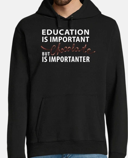 Felpa l39educazione è importante ma la ciocco
