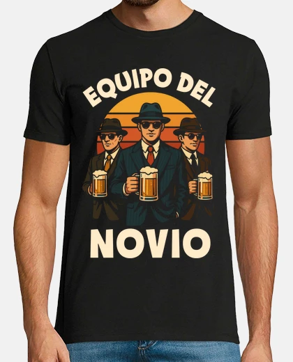 Tee-shirt l39équipe des amis du marié la mafia du
