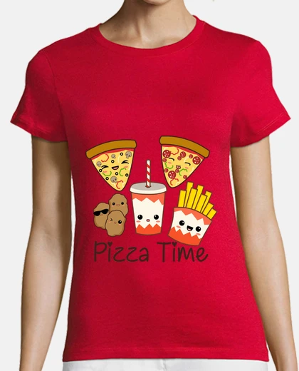 Tee-shirt l&#39;heure de la pizza c
