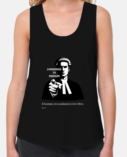 Tee-shirt l39homme est condamné à être libre