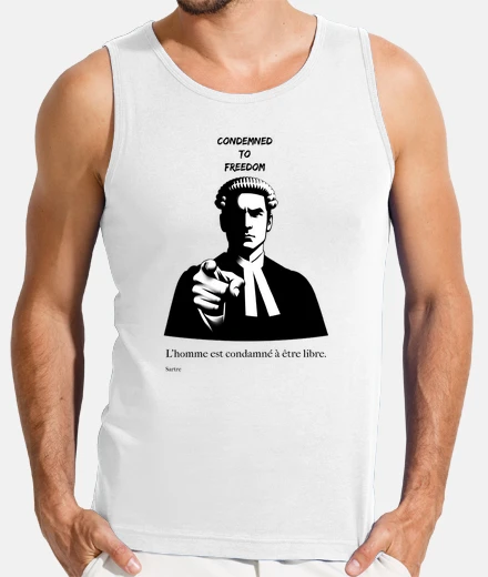 Tee-shirt l39homme est condamné à être libre