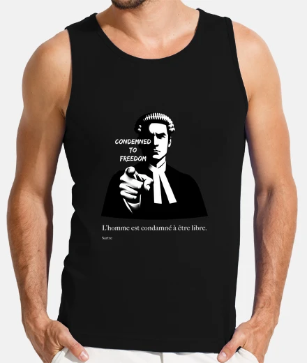 Tee-shirt l39homme est condamné à être libre
