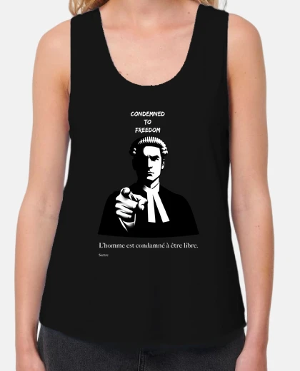 Tee-shirt l39homme est condamné à être libre