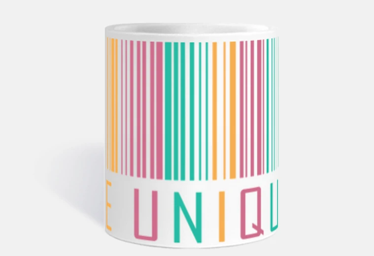 Tazza l&#39;identità sia unica, individualità, tazza di caffè, tè