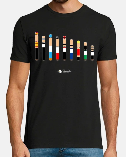 Tee-shirt l39idiogramme d39ibáñez sur fond sombre