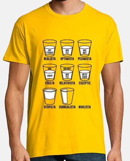 T-shirt L39ottimismo del bicchiere got l39ottim