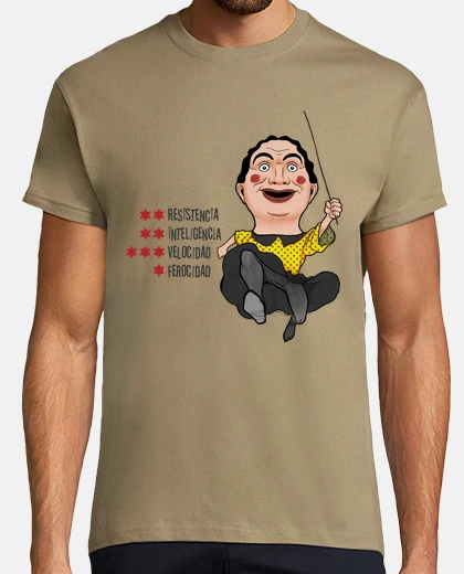 Camiseta La abuela. Letras negras para camiseta clara