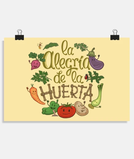 Póster La alegría de la huerta