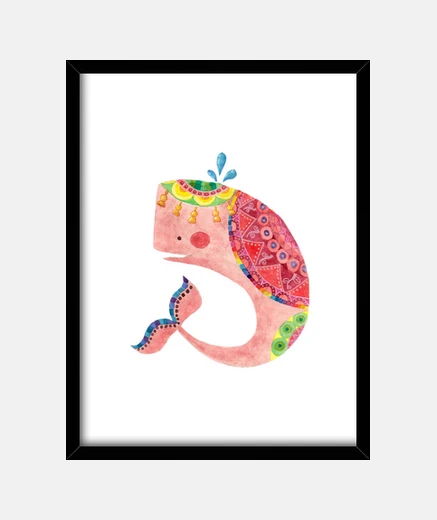 Quadro la balena rosa