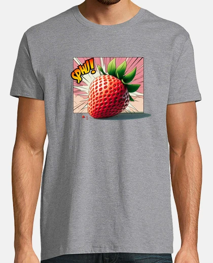 Tee-shirt la bande dessinée aux fraises