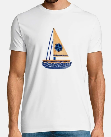 T-shirt la barca a vela tribale