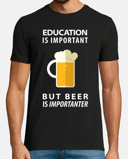 Tee-shirt la bière est importante